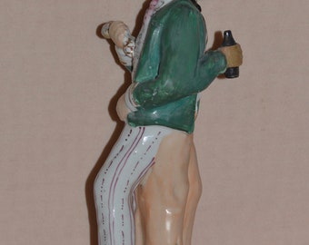 C19th Thomas Parr Staffordshire Double Sided Gin and Water Figure