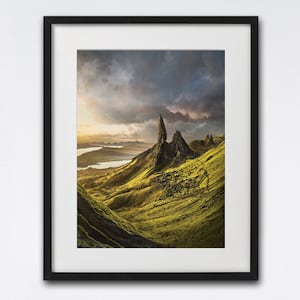 Old Man of Storr Print, Isle of Skye, Art Print, Scotland, Scottish Gift, Scotland Print, Decor, A4, Photography, Christmas Gift
