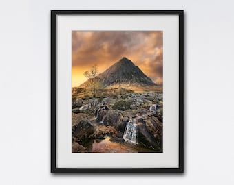 Buachaille Etive Mor Art Print: Glencoe Scotland Photography (A4)