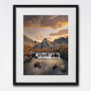 Stampa Fairy Pools, stampa dell'Isola di Skye, stampa della Scozia, regalo scozzese, fotografia, regalo di Natale