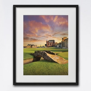 Stampa di St. Andrews Golf, stampa di Old Course Golf, stampa A4, Scozia, regalo scozzese, stampa scozzese, fotografia, regalo di Natale