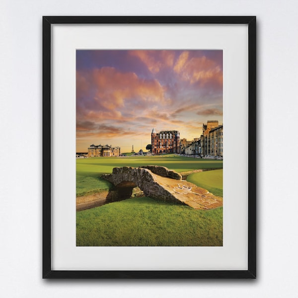 St. Andrews Golf Print, Old Platz Golf Print, A4 Print, Schottland, Scottish Gift, Schottland Print, Fotografie, Weihnachtsgeschenk