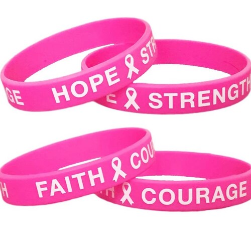 40 Pink Ribbon Temporary Tattoos Breast Cancer Awareness Etsy