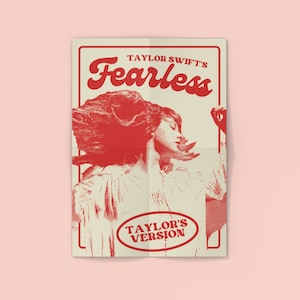 Taylor Fearless Print, Fearless Album, Fearless Print, Digital Art Print Fan Art