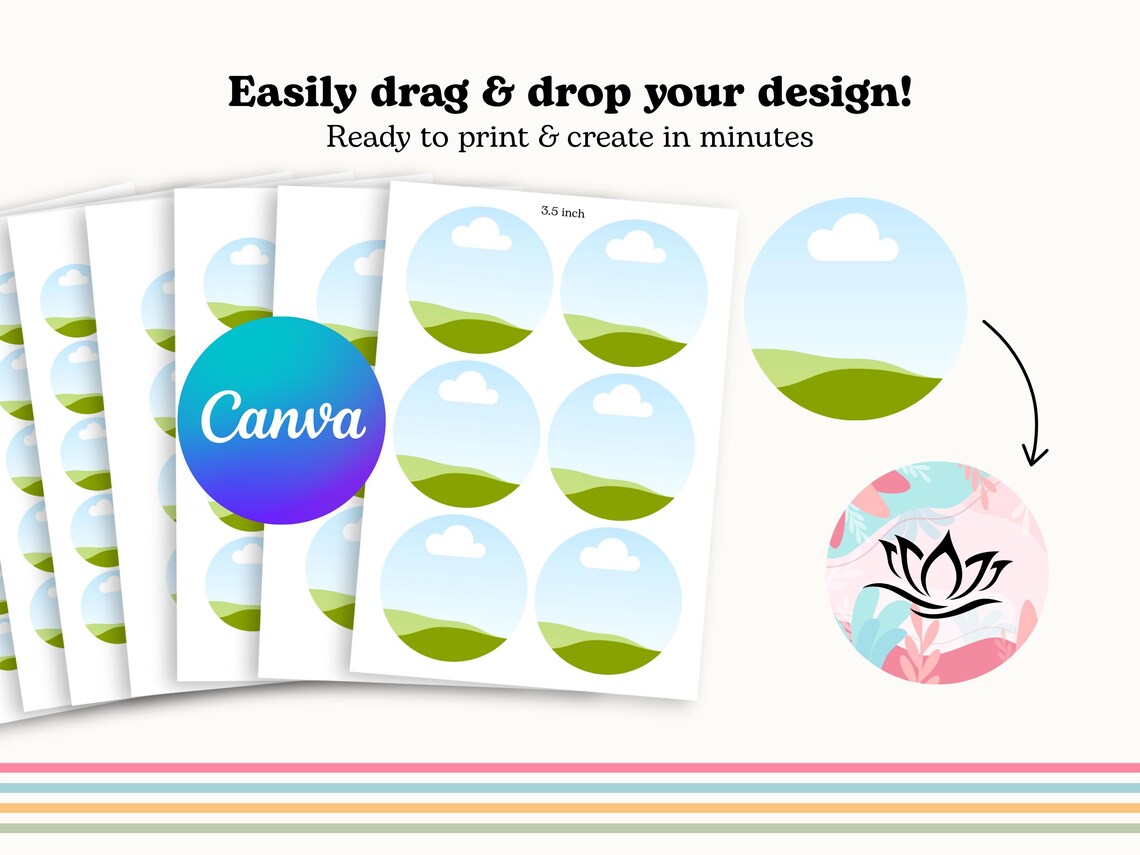 Button Pin Template Bundle Editable Canva Frame Template | Easy Drag ...