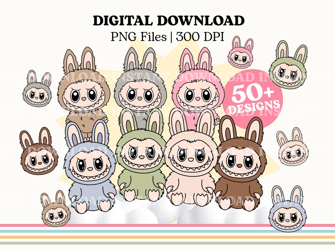 Labubu Add Pack of 58 Labubu PNG Bundle | Labubu PNG Files, T-shirt Design ...