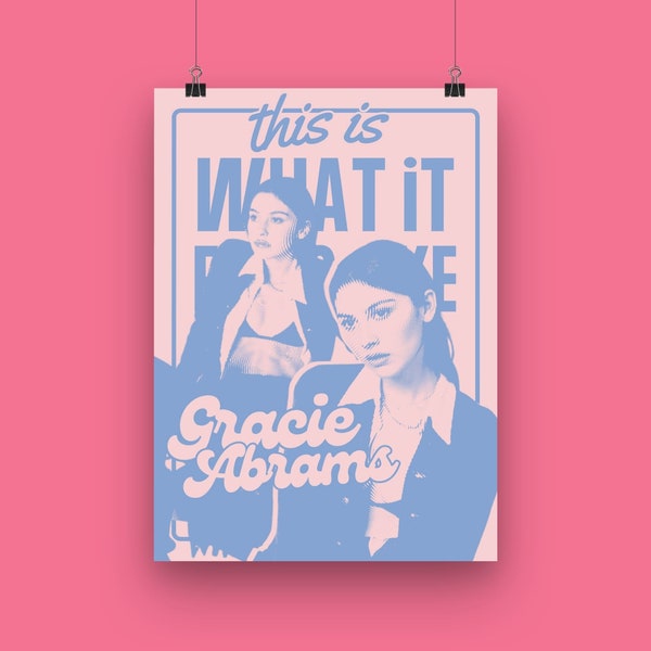 Gracie Abrams Digitale Print Poster - A4, A5, A6