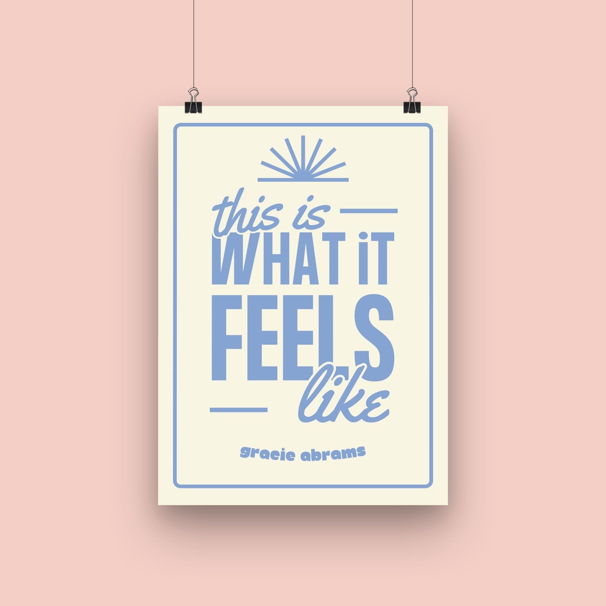 Gracie Abrams This is What It Feels Like - Etsy