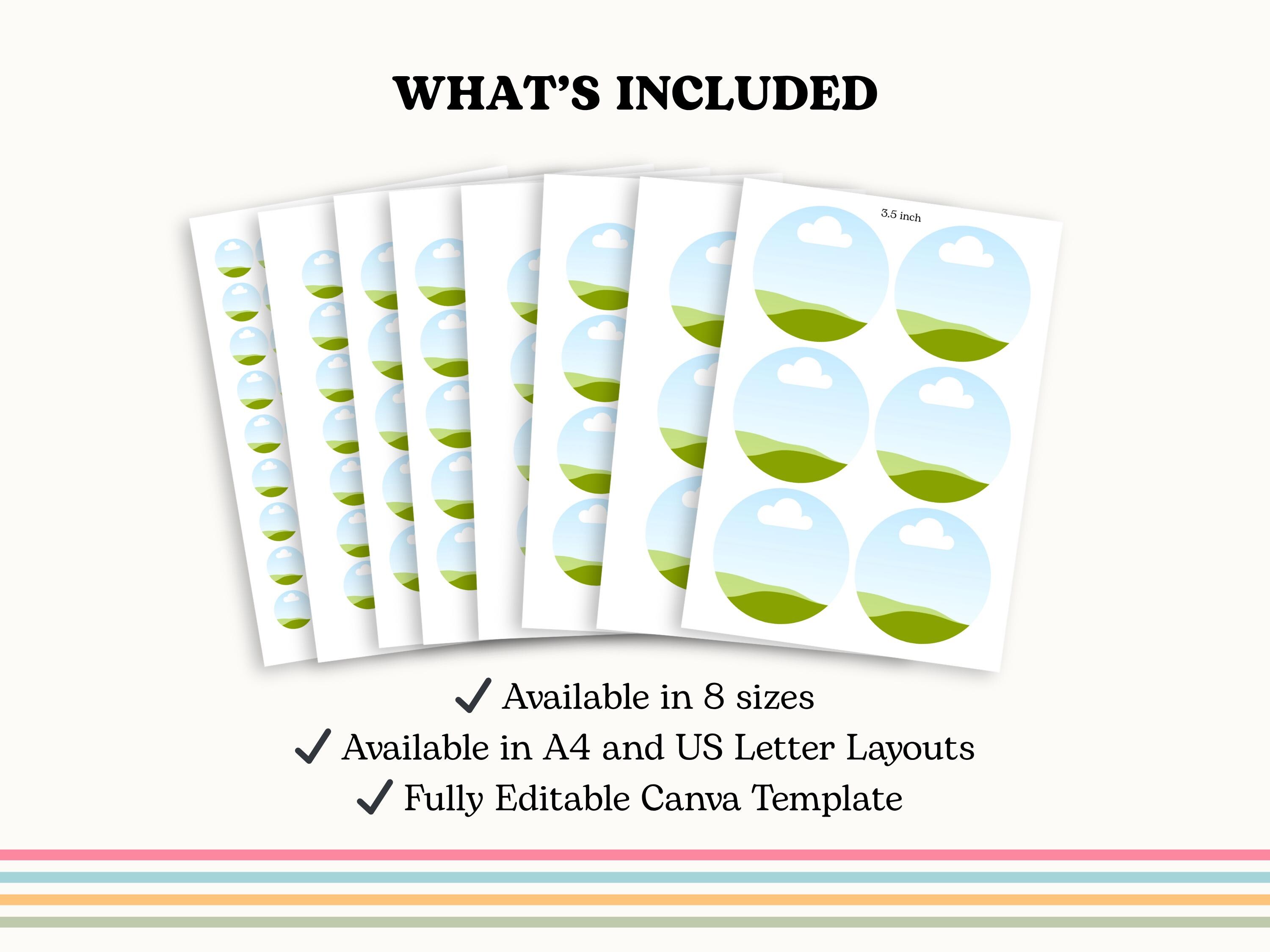 Button Pin Template Bundle Editable Canva Frame Template | Easy Drag ...