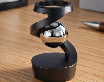 Magnetic Levitation Toy Orb Desk Decor – Modern Minimalist Office Sculpture