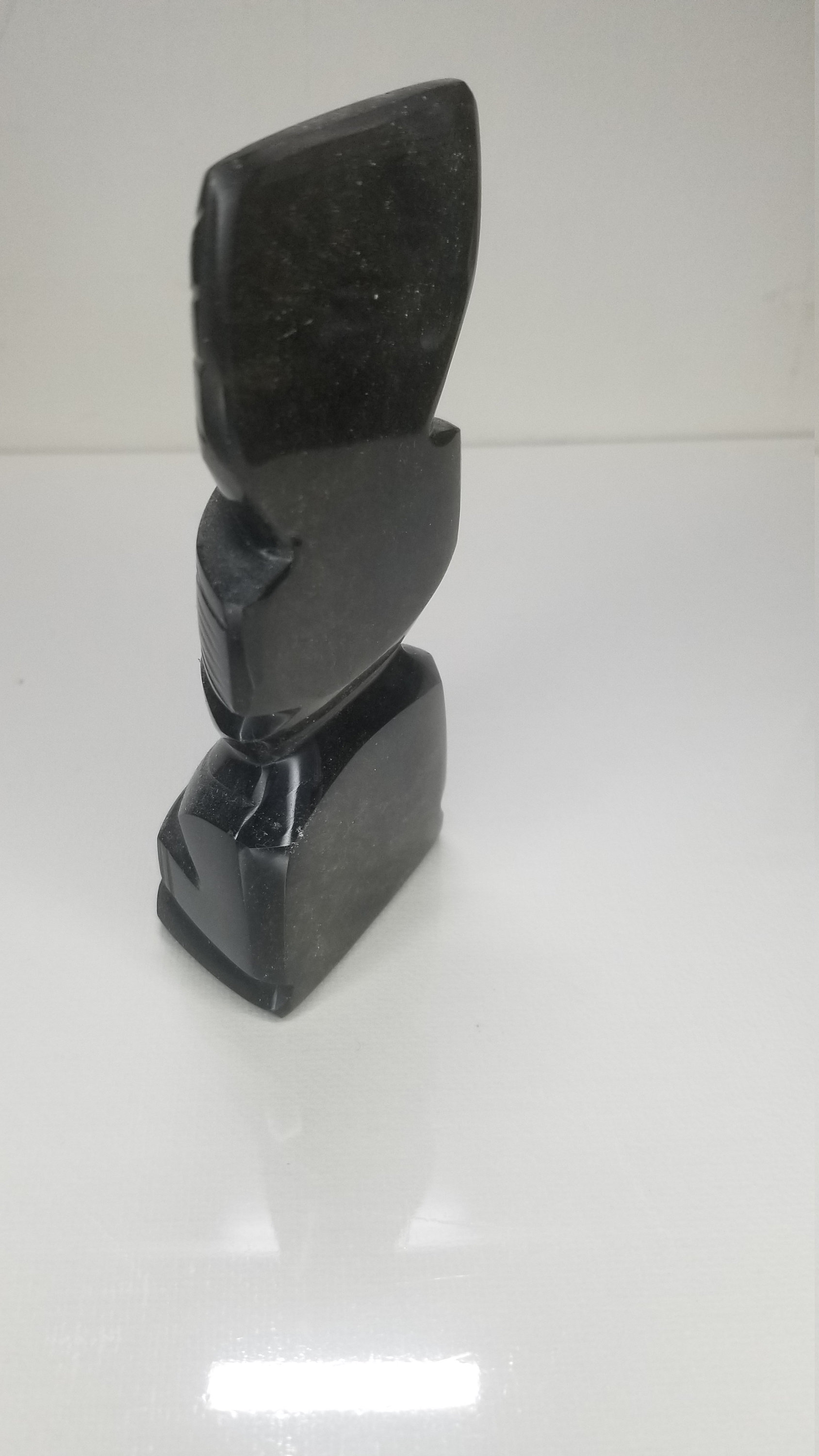 Vintage Obsidian Maya Statue Etsy