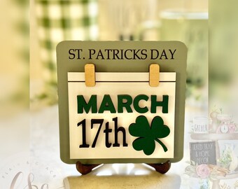 St. Patrick’s Day Collection - St Patrick’s Day Calendar sign