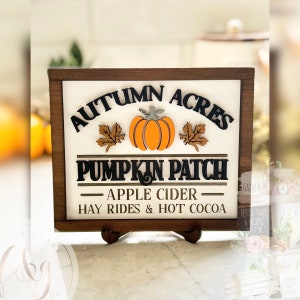 Autumn Days Collection - Autumn Acres Pumpkin Patch Sign