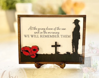 Poppy Day Collection - We Will Remember Them Sign