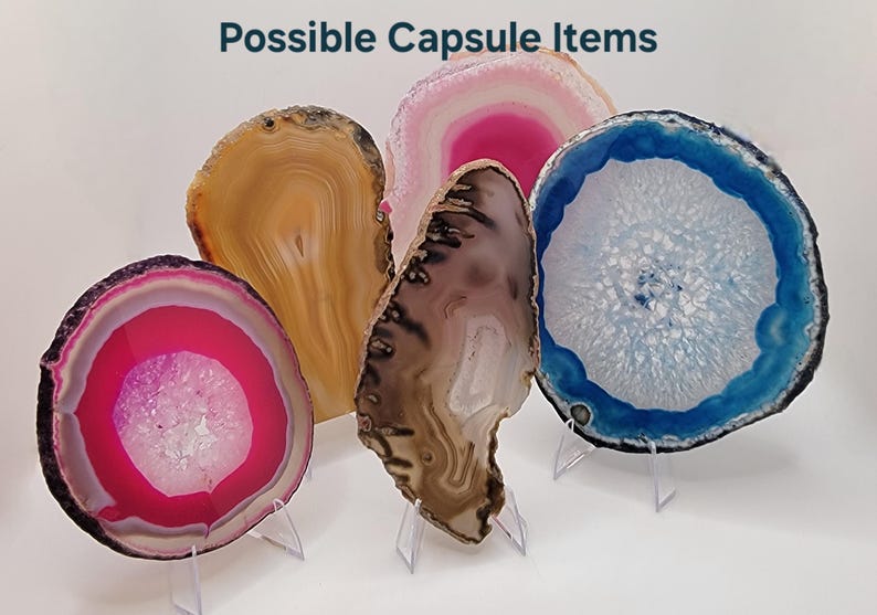 Mini Capsule With Rocks Mystery Rocks & Minerals Jar, Comes W/two Mystery Capsule Items - See ...
