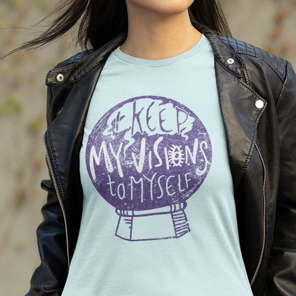 Fleetwood Mac Lyric TShirt Dreams Stevie Nicks Song with artsy Gold Dust Woman Apparel Vintage Witch Psychic Crystal Ball on Unisex Clothing