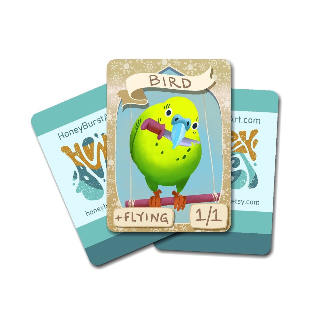 5 Bird Tokens for Magic the Gathering White 1/1 Bird Creature Etsy Canada