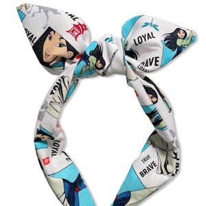 Mulan “Loyal Brave and True” Knotted Headband