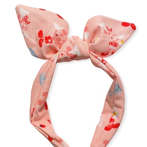 Mickey and Minnie Cooking Pink Toss Knotted Headband