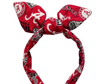 Alabama College Allover Knotted Headband