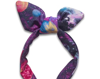 Space Galaxy SEMI-SPARKLE Knotted Headband