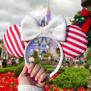 Peppermint Holiday Theme Park Ears- READY TO SHIP