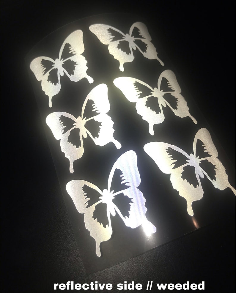 Reflective Butterfly Heat Transfer Vinyl | Etsy