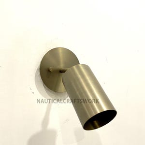 1950 Mid Century Spot Light Italian Cylinder Wall Spot Lamp Semi Flush Mount Light Sconce