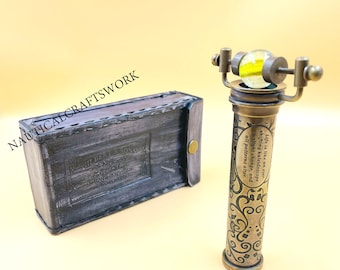Caleidoscopio de latón único, caleidoscopio de bolas de mármol, regalo premium para amigos, regalos para él, regalos para niños