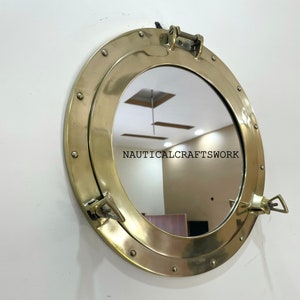 Nautical Theame Porthole Mirror - Porthole Mirror For Bedroom Wall - Vanity Wall Porthole Mirror - Antique Ship Porthole Mirror - Wall decor