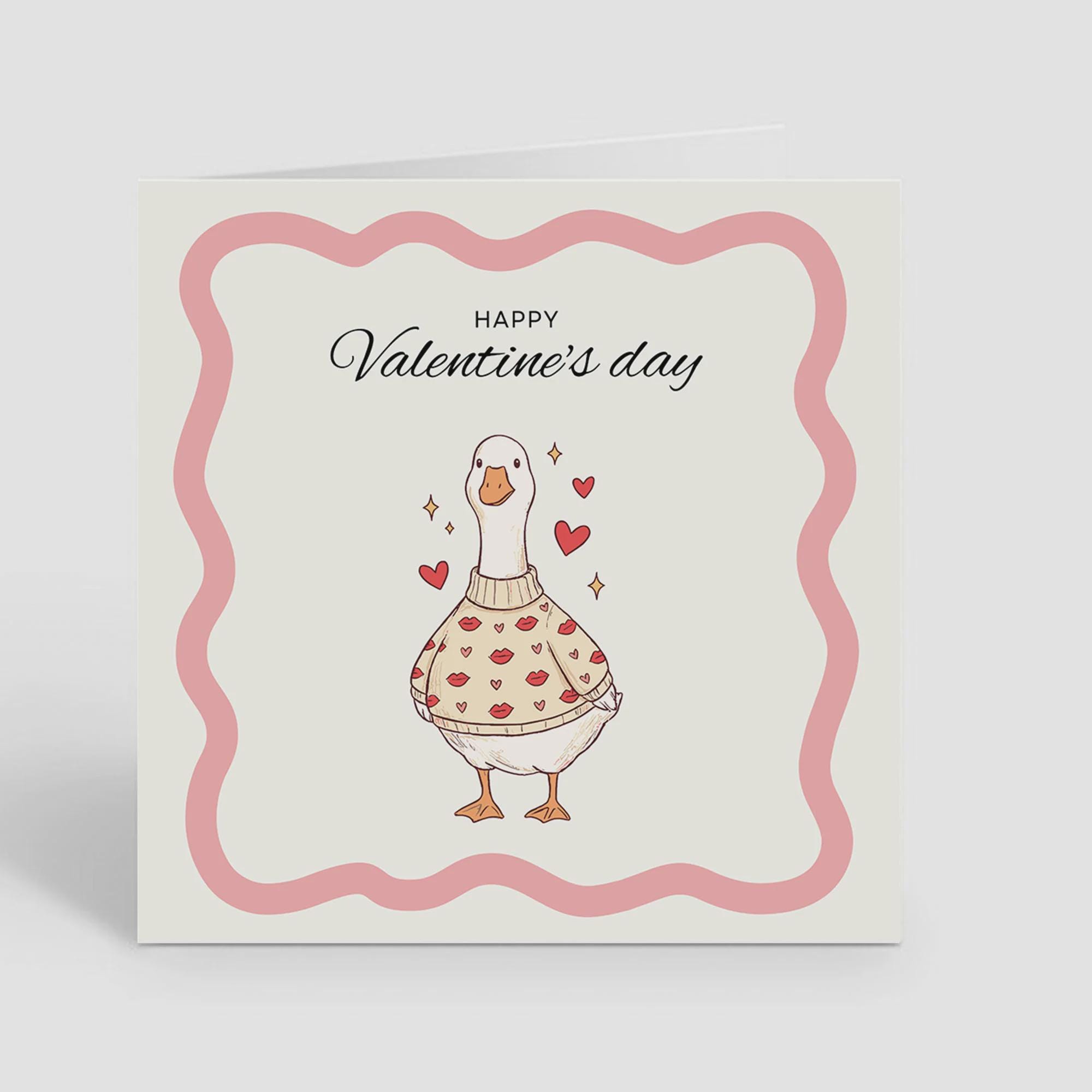 Cute Duck Valentines Day Card, Valentine Card, Funny Love Card - Etsy