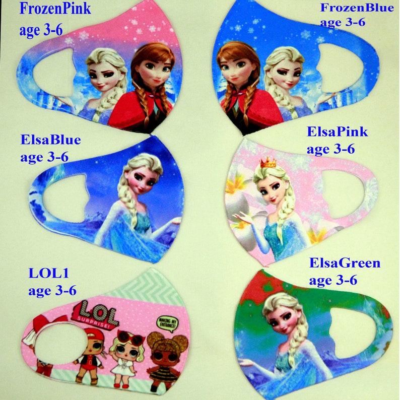 Kids Face Mask Washable Reusable Cotton Mask for Girls Soft | Etsy