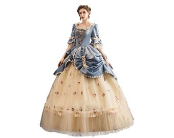 Custom Victorian Royal Court dress gown renaissance gown dress elizabethan gown Medieval costume dress gown Princess queen gown Prom dress