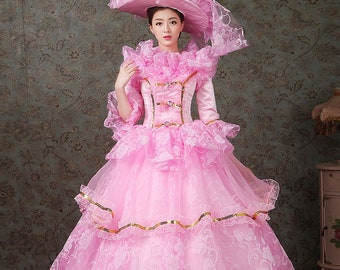 Custom Dress gown Victorian dress gown vintage costume dress gown for women Medieval costume dress gown Prom dress gown Halloween costume