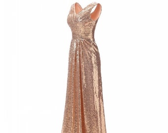 Benutzerdefinierte Kleid Gold Abendkleid Abendkleid für Frauen Brautjungfer Kleider Abendkleid Abendkleid Ballkleid Ballkleid Kleid ärmelloses Kleid