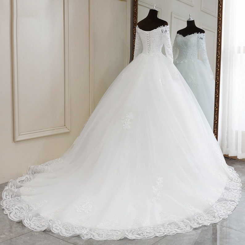 Custom Wedding Dress Elegant Wedding Dress Floor Length Custom - Etsy