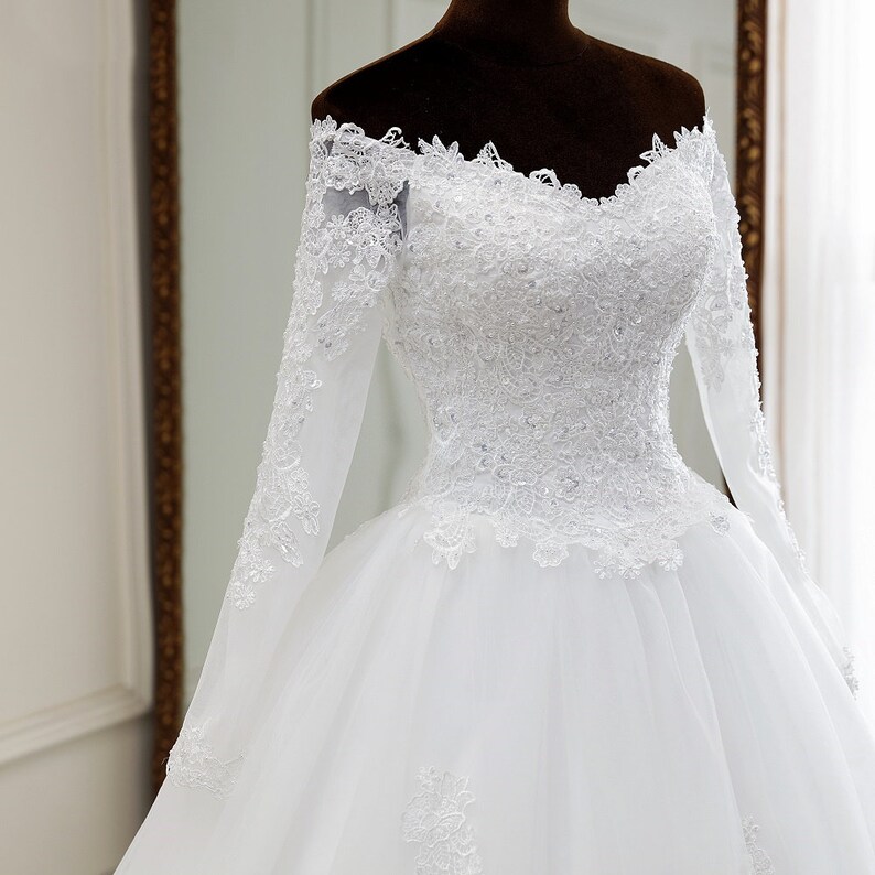 Custom Wedding Dress Elegant Wedding Dress Floor Length Custom - Etsy