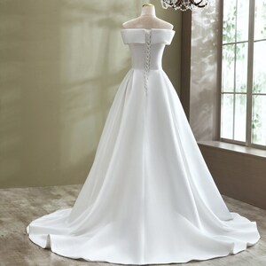 Custom Wedding Dress Elegant Wedding Dress Floor Length Custom Wedding Dress Bridal Gown Wedding Gown Bridal Dress image 6