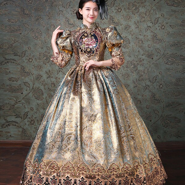 Victorian Ball Gown Etsy