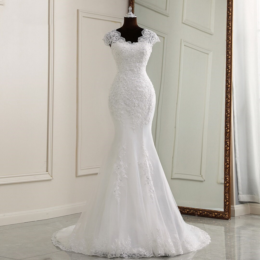 Custom Wedding Dress Elegant Wedding Dress Floor Length Custom - Etsy