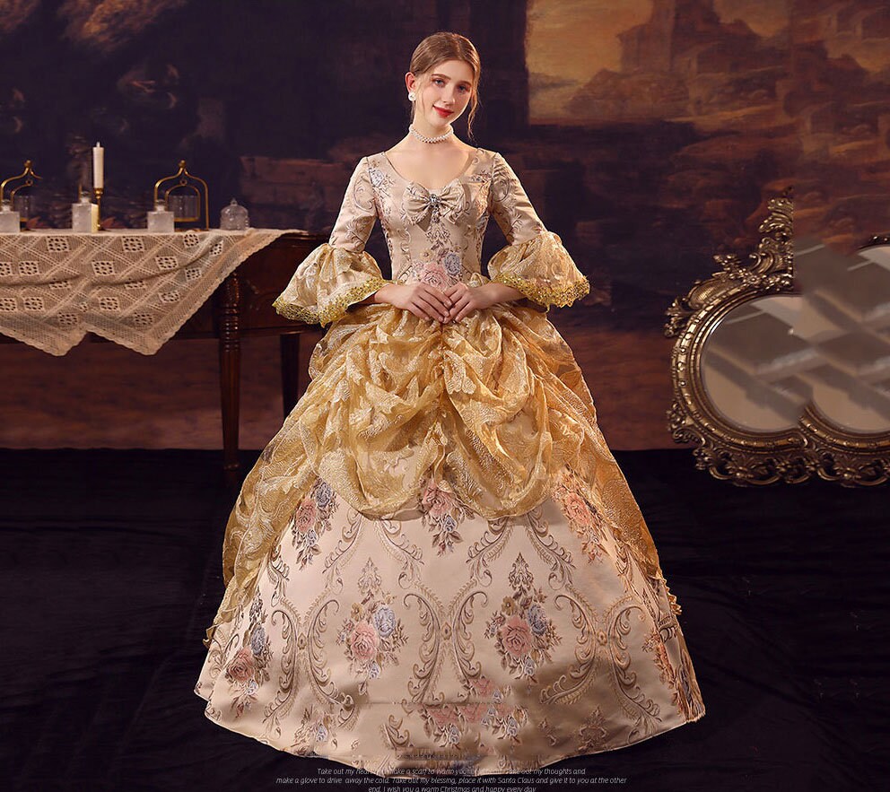 Gown Costume Dress Victorian Dress Gown Vintage Dress Gown for Etsy