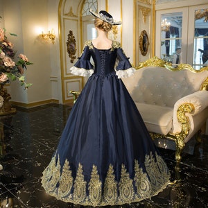 Custom Dress Gown Victorian Dress Gown Vintage Costume Dress Gown for ...
