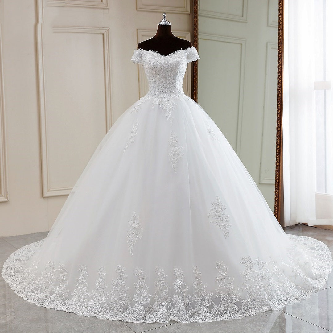 Custom Wedding Dress Elegant Wedding Dress Floor Length Custom - Etsy