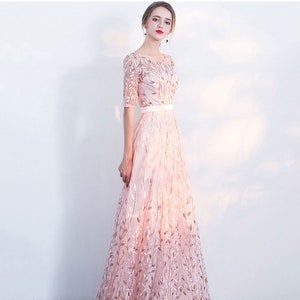Custom Gown Dress Evening dress evening gown for women pink Prom Dress Prom Dress Prom Gown Ball Gown dress