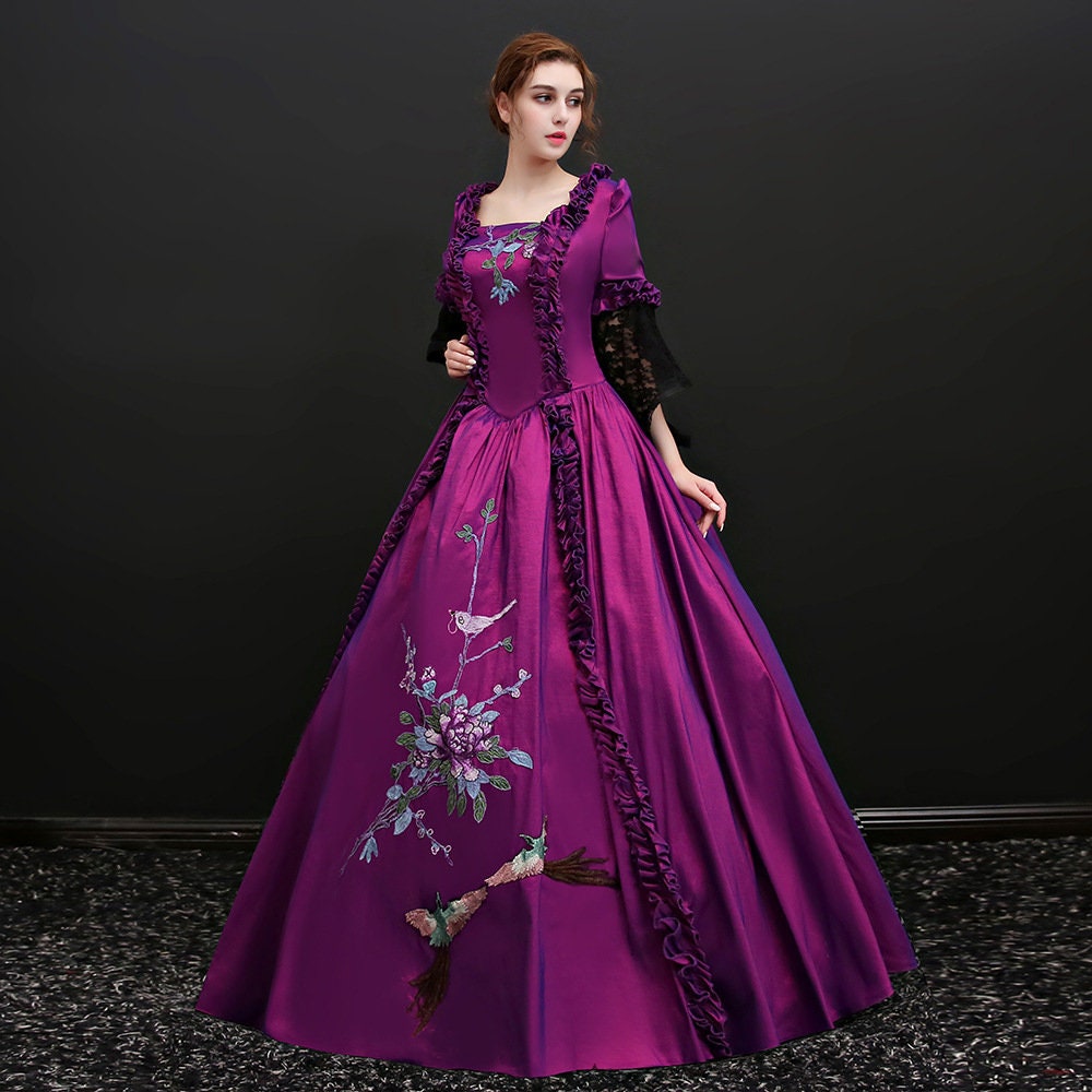 Costume Dress Gown Victorian Dress Gown Vintage Costume Dress Etsy