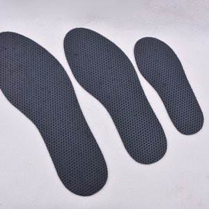 Non-Slip Rubber Shoe Soles | Flexible 4mm Thick | Ideal for Hand Sewing | Choose Size | 1 Pair