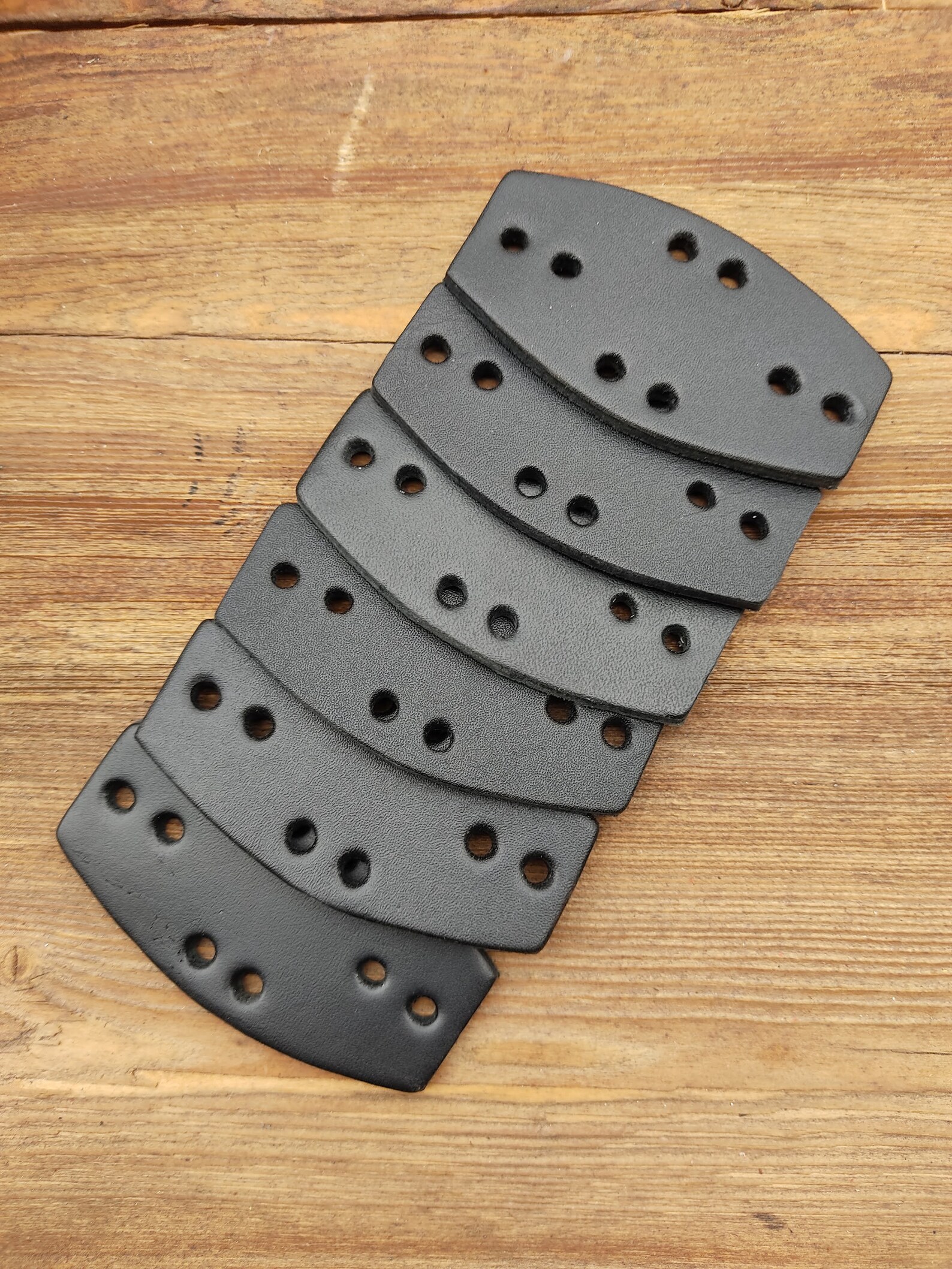 Leather Lamellar Plates Leather Historikal Medieval Armor Made Etsy