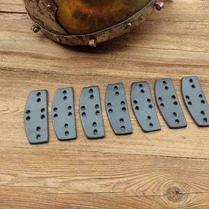 Leather Lamellar Armor Plates | 4mm Thick Cowhide Lames for LARP, SCA, Visby & Byzantine Builds