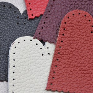 Kit de dedales de cuero para hacer uno mismo: 2 protectores de dedos de cuero auténtico para fieltrar, coser y hacer manualidades. Kit de costura hecho a mano. imagen 10