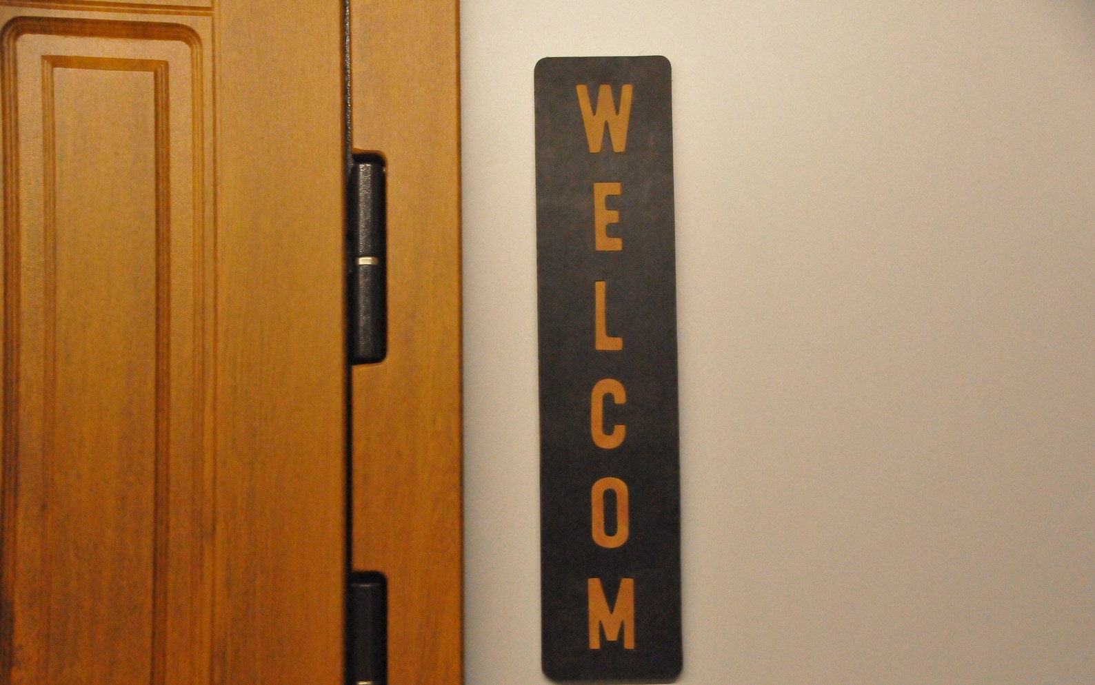 Vertical Welcome Sign – Real Leather Door or Wall Decor - Etsy